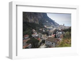 Elevated View of Amalfi, Costiera Amalfitana (Amalfi Coast), Campania, Italy-Eleanor Scriven-Framed Photographic Print