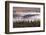 Elevated view of aspen and cottonwood trees in morning mist along Snake River, Grand Teton NP, WY-Adam Jones-Framed Photographic Print