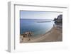 Elevated View of Atrani Beach with Family and Fishing Boats-Eleanor Scriven-Framed Photographic Print