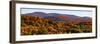 Elevated view of autumn trees on rolling hill, West Bolton, Quebec, Canada-null-Framed Photographic Print