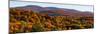 Elevated view of autumn trees on rolling hill, West Bolton, Quebec, Canada-null-Mounted Photographic Print