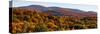 Elevated view of autumn trees on rolling hill, West Bolton, Quebec, Canada-null-Stretched Canvas