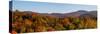 Elevated view of autumn trees on rolling hill, West Bolton, Quebec, Canada-null-Stretched Canvas