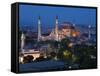 Elevated View of Aya Sofya, in Sultanahmet, Istanbul, Turkey-Gavin Hellier-Framed Stretched Canvas