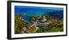 Elevated view of Baha'i Temple, Wilmette, Cook County, Illinois, USA-null-Framed Photographic Print