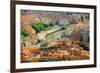 Elevated view of Bilbao, Spain (Bilbo) and river Ibaizabal-null-Framed Photographic Print