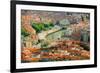 Elevated view of Bilbao, Spain (Bilbo) and river Ibaizabal-null-Framed Photographic Print