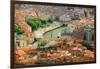 Elevated view of Bilbao, Spain (Bilbo) and river Ibaizabal-null-Framed Photographic Print