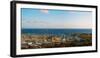 Elevated view of boats at a harbor, Honolulu, Oahu, Hawaii, USA-null-Framed Photographic Print