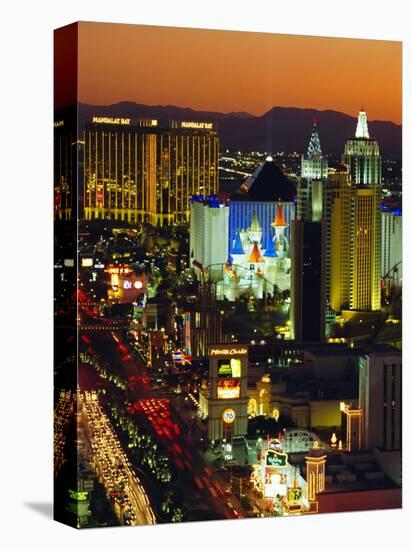 Elevated View of Casinos on the Strip, Las Vegas, Nevada, USA-Gavin Hellier-Stretched Canvas