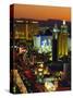 Elevated View of Casinos on the Strip, Las Vegas, Nevada, USA-Gavin Hellier-Stretched Canvas