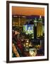 Elevated View of Casinos on the Strip, Las Vegas, Nevada, USA-Gavin Hellier-Framed Photographic Print