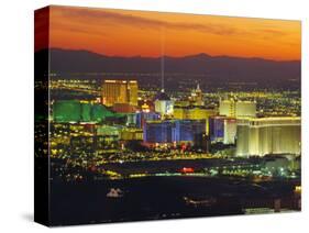 Elevated View of Casinos on the Strip, Las Vegas, Nevada, USA-Gavin Hellier-Stretched Canvas