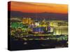 Elevated View of Casinos on the Strip, Las Vegas, Nevada, USA-Gavin Hellier-Stretched Canvas