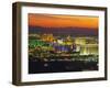 Elevated View of Casinos on the Strip, Las Vegas, Nevada, USA-Gavin Hellier-Framed Photographic Print