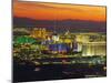 Elevated View of Casinos on the Strip, Las Vegas, Nevada, USA-Gavin Hellier-Mounted Photographic Print