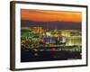 Elevated View of Casinos on the Strip, Las Vegas, Nevada, USA-Gavin Hellier-Framed Photographic Print