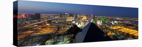 Elevated View of Casinos on the Strip, Las Vegas, Nevada, USA-Gavin Hellier-Stretched Canvas