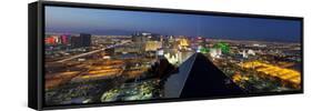 Elevated View of Casinos on the Strip, Las Vegas, Nevada, USA-Gavin Hellier-Framed Stretched Canvas