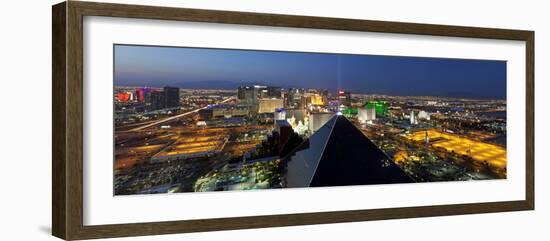 Elevated View of Casinos on the Strip, Las Vegas, Nevada, USA-Gavin Hellier-Framed Photographic Print