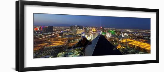 Elevated View of Casinos on the Strip, Las Vegas, Nevada, USA-Gavin Hellier-Framed Photographic Print