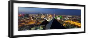 Elevated View of Casinos on the Strip, Las Vegas, Nevada, USA-Gavin Hellier-Framed Photographic Print