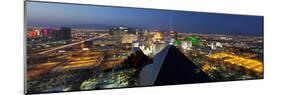 Elevated View of Casinos on the Strip, Las Vegas, Nevada, USA-Gavin Hellier-Mounted Photographic Print