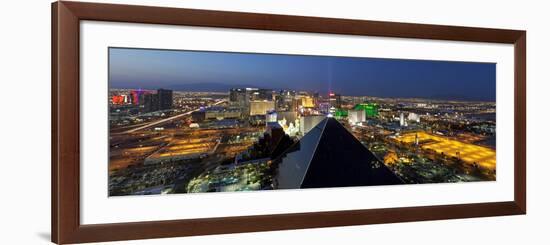 Elevated View of Casinos on the Strip, Las Vegas, Nevada, USA-Gavin Hellier-Framed Photographic Print