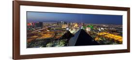 Elevated View of Casinos on the Strip, Las Vegas, Nevada, USA-Gavin Hellier-Framed Photographic Print