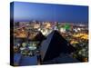 Elevated View of Casinos on the Strip, Las Vegas, Nevada, USA-Gavin Hellier-Stretched Canvas