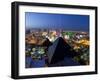 Elevated View of Casinos on the Strip, Las Vegas, Nevada, USA-Gavin Hellier-Framed Photographic Print