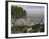 Elevated View of City and Bay from Mount Carmel, Haifa, Israel, Middle East-Eitan Simanor-Framed Photographic Print