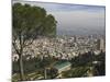 Elevated View of City and Bay from Mount Carmel, Haifa, Israel, Middle East-Eitan Simanor-Mounted Photographic Print