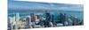 Elevated view of city at the waterfront, Miami, Miami-Dade County, Florida, USA-null-Mounted Photographic Print