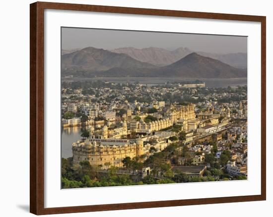 Elevated view of City Palace, Udaipur, India-Adam Jones-Framed Photographic Print