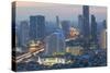 Elevated view of city skyline, Bangkok, Thailand, Southeast Asia, Asia-Frank Fell-Stretched Canvas