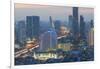 Elevated view of city skyline, Bangkok, Thailand, Southeast Asia, Asia-Frank Fell-Framed Photographic Print