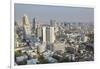 Elevated view of city skyline, Bangkok, Thailand, Southeast Asia, Asia-Frank Fell-Framed Photographic Print