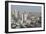 Elevated view of city skyline, Bangkok, Thailand, Southeast Asia, Asia-Frank Fell-Framed Photographic Print