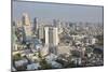 Elevated view of city skyline, Bangkok, Thailand, Southeast Asia, Asia-Frank Fell-Mounted Photographic Print