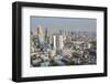 Elevated view of city skyline, Bangkok, Thailand, Southeast Asia, Asia-Frank Fell-Framed Photographic Print