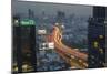 Elevated view of city skyline, Bangkok, Thailand, Southeast Asia, Asia-Frank Fell-Mounted Photographic Print