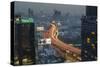 Elevated view of city skyline, Bangkok, Thailand, Southeast Asia, Asia-Frank Fell-Stretched Canvas