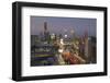 Elevated view of city skyline, Bangkok, Thailand, Southeast Asia, Asia-Frank Fell-Framed Photographic Print