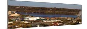 Elevated view of cityscape, Dubuque, Dubuque County, Iowa, USA-null-Mounted Photographic Print