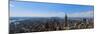 Elevated view of cityscape, Empire State Building, Manhattan, New York City, New York State, USA-null-Mounted Photographic Print