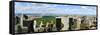 Elevated view of cityscape from Top of the Rock, Central Park, Manhattan, New York City, New Yor...-null-Framed Stretched Canvas