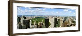 Elevated view of cityscape from Top of the Rock, Central Park, Manhattan, New York City, New Yor...-null-Framed Photographic Print