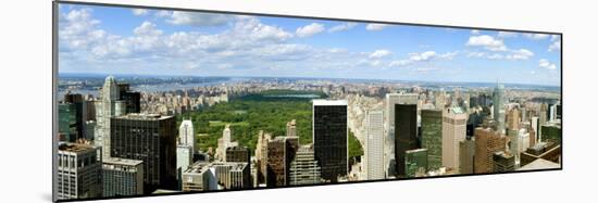 Elevated view of cityscape from Top of the Rock, Central Park, Manhattan, New York City, New Yor...-null-Mounted Photographic Print