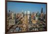 Elevated view of cityscape, Lake Street Elevated, Chicago, Cook County, Illinois, USA-null-Framed Photographic Print